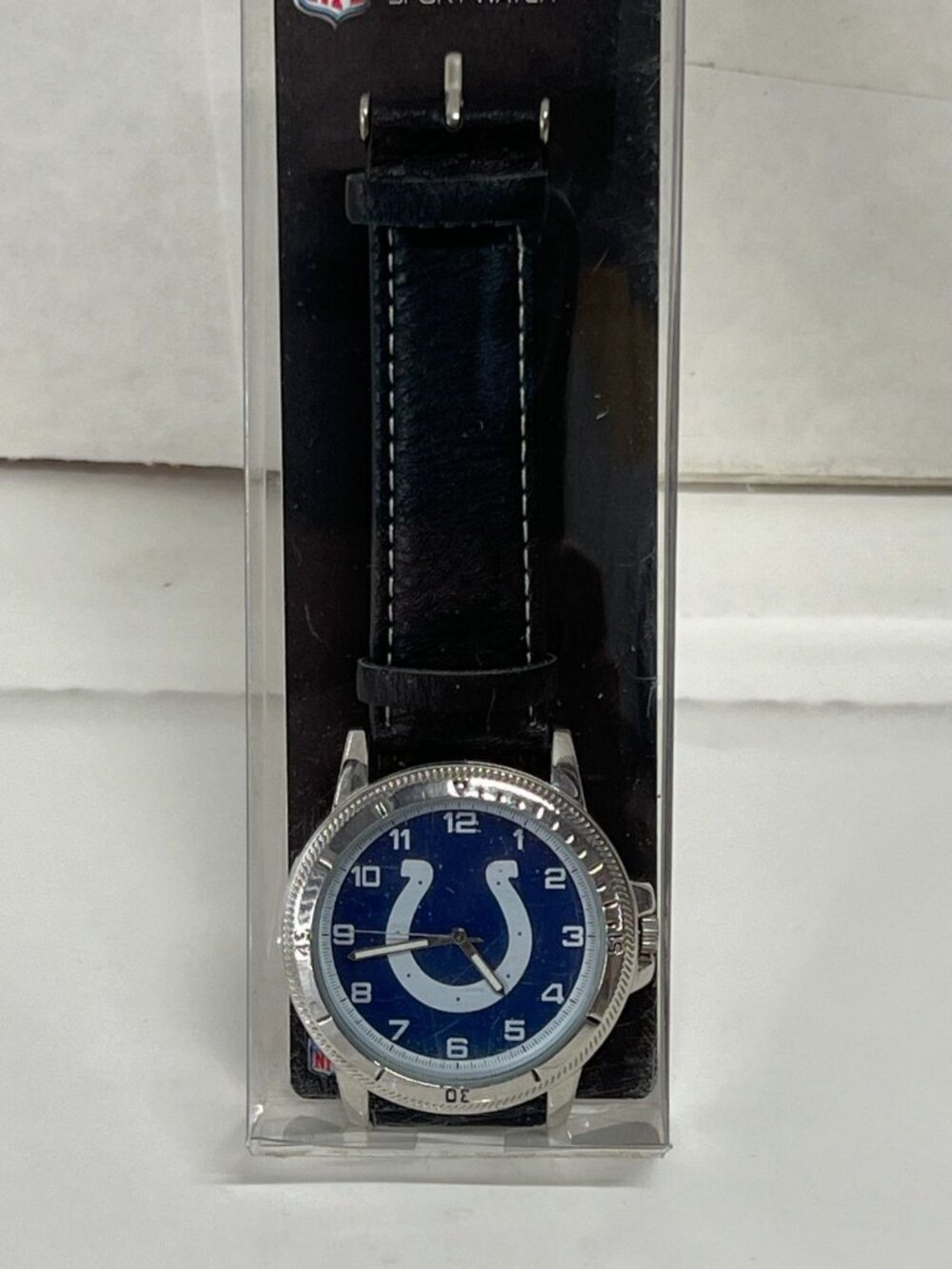 Indianapolis Colts Watch Classic Sports Men's Leather Band Sparo NFL Merch